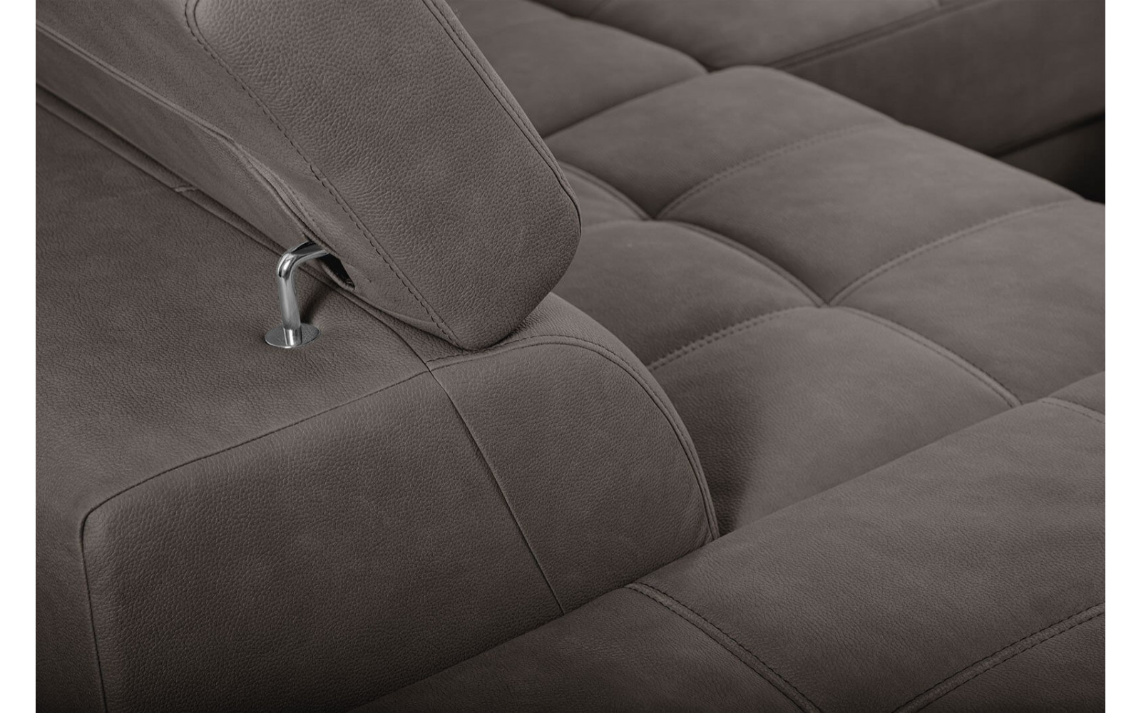 Ecksofa 5-Sitzer links Taunus | Mit verstellbaren Kopfstützen | Wozimo