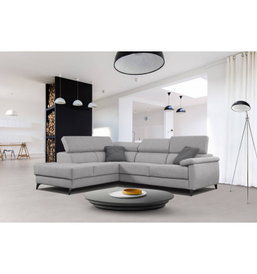 Ecksofa 5-Sitzer links Taunus | Mit verstellbaren Kopfstützen | Wozimo