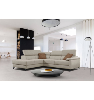 Ecksofa 5-Sitzer links Taunus | Mit verstellbaren Kopfstützen | Wozimo