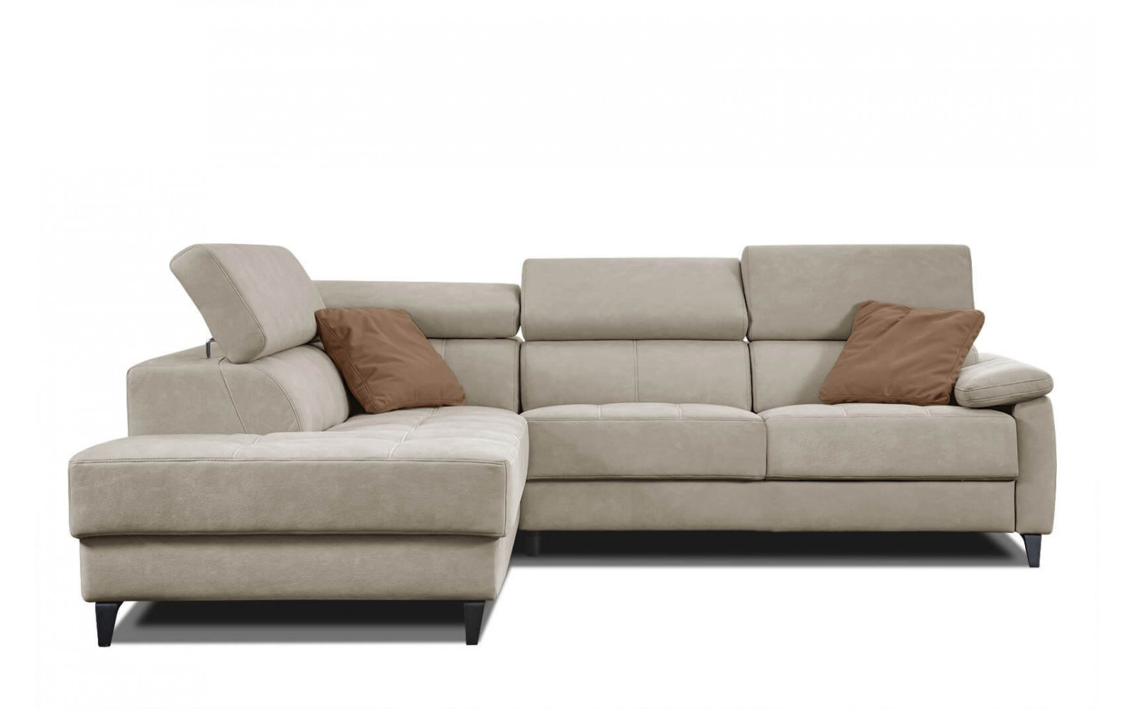 Ecksofa 5-Sitzer links Taunus | Mit verstellbaren Kopfstützen | Wozimo