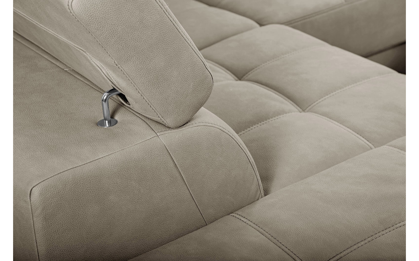 Ecksofa 5-Sitzer links Taunus | Mit verstellbaren Kopfstützen | Wozimo