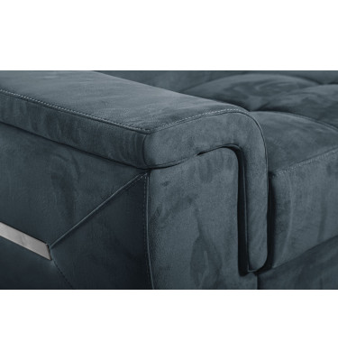 Ecksofa rechts mit verstellbaren Kopfstützen 5-Sitzer KELTE