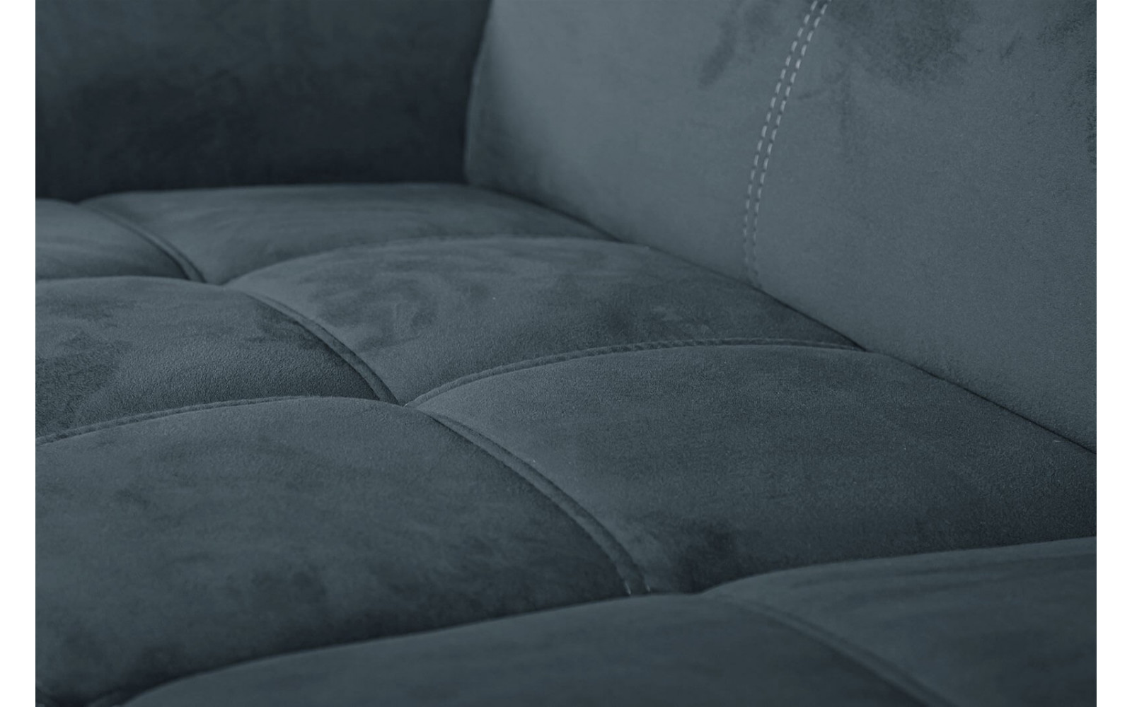 Ecksofa rechts mit verstellbaren Kopfstützen 5-Sitzer KELTE