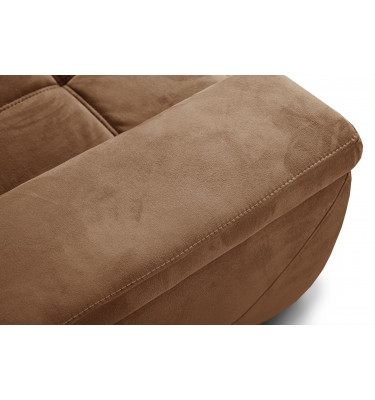 Ecksofa rechts mit verstellbaren Kopfstützen 5-Sitzer KELTE