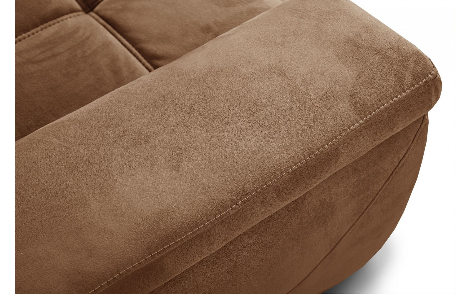 Ecksofa rechts mit verstellbaren Kopfstützen 5-Sitzer KELTE