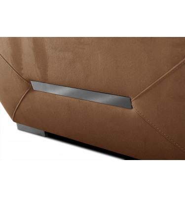 Ecksofa rechts mit verstellbaren Kopfstützen 5-Sitzer KELTE