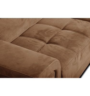 Ecksofa rechts mit verstellbaren Kopfstützen 5-Sitzer KELTE