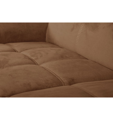 Ecksofa rechts mit verstellbaren Kopfstützen 5-Sitzer KELTE