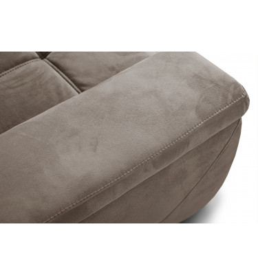 Ecksofa rechts mit verstellbaren Kopfstützen 5-Sitzer KELTE