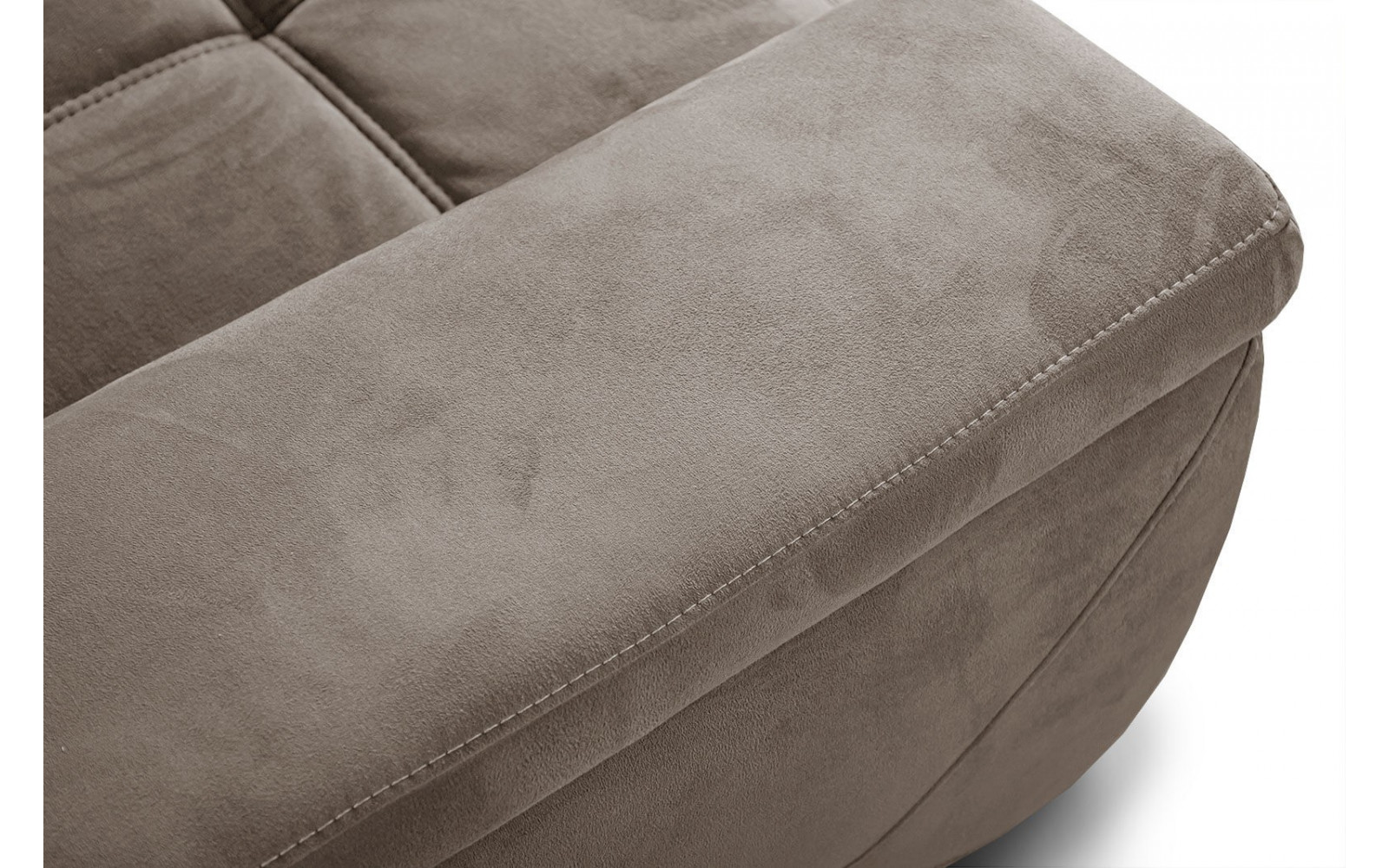 Ecksofa rechts mit verstellbaren Kopfstützen 5-Sitzer KELTE