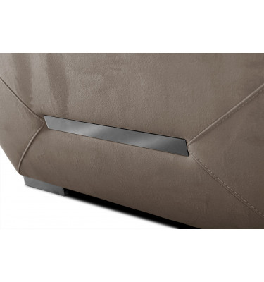 Ecksofa rechts mit verstellbaren Kopfstützen 5-Sitzer KELTE