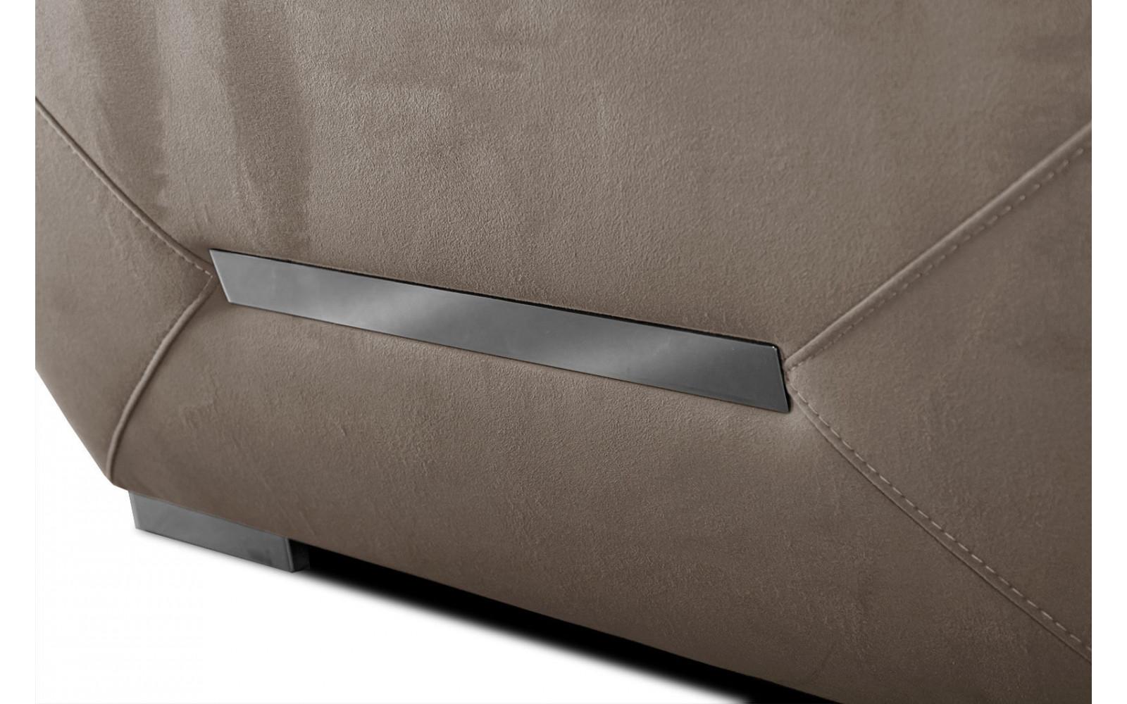 Ecksofa rechts mit verstellbaren Kopfstützen 5-Sitzer KELTE