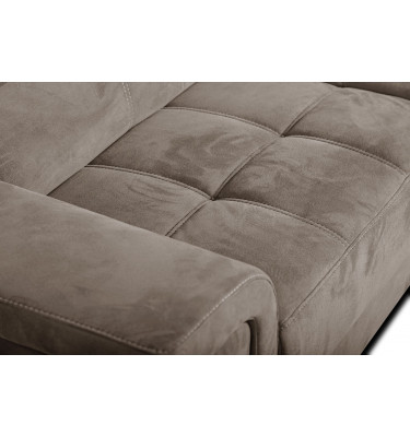 Ecksofa rechts mit verstellbaren Kopfstützen 5-Sitzer KELTE