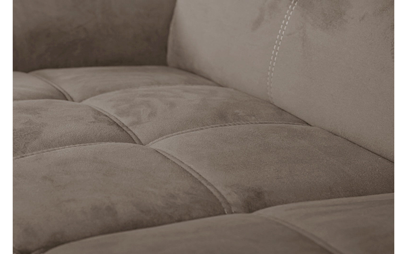 Ecksofa rechts mit verstellbaren Kopfstützen 5-Sitzer KELTE