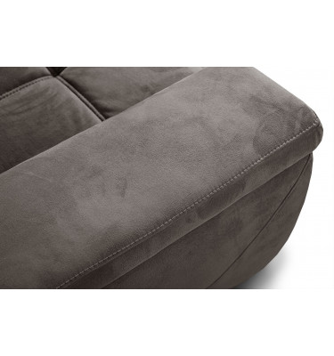 Ecksofa rechts mit verstellbaren Kopfstützen 5-Sitzer KELTE