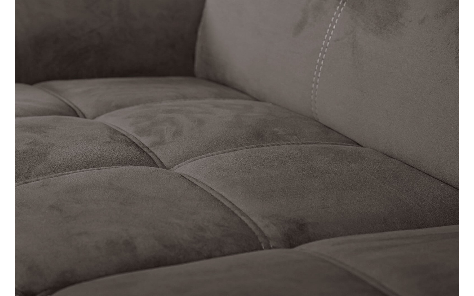 Ecksofa rechts mit verstellbaren Kopfstützen 5-Sitzer KELTE