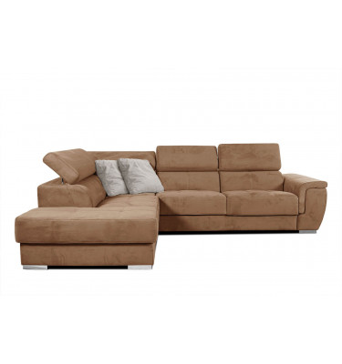 Ecksofa 5-Sitzer links Kelte | Mit verstellbaren Kopfstützen | Wozimo