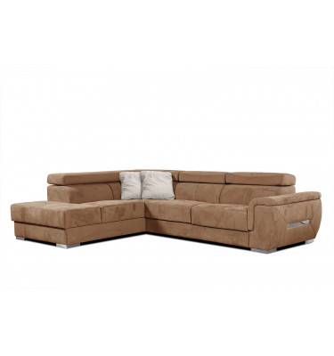 Ecksofa 5-Sitzer links Kelte | Mit verstellbaren Kopfstützen | Wozimo