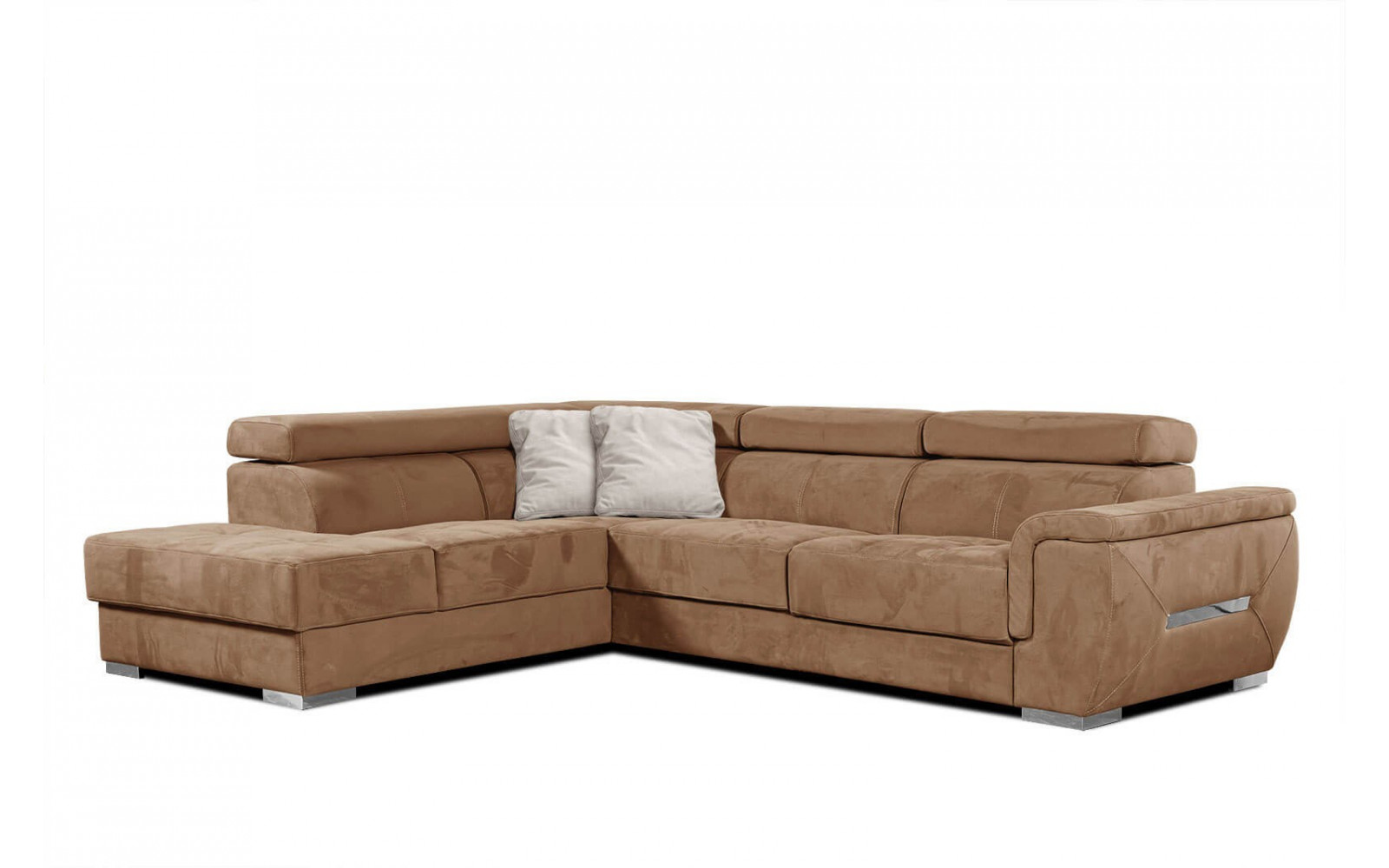Ecksofa 5-Sitzer links Kelte | Mit verstellbaren Kopfstützen | Wozimo