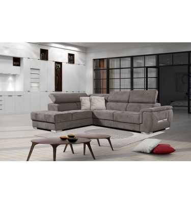 Ecksofa 5-Sitzer links Kelte | Mit verstellbaren Kopfstützen | Wozimo