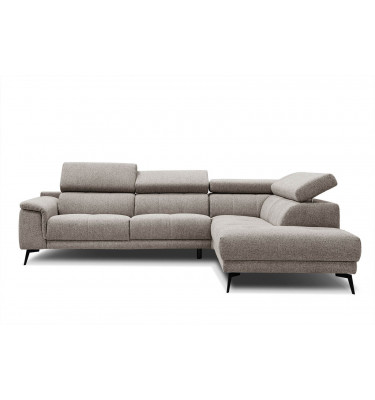 Ecksofa rechts mit verstellbaren Kopfstützen 5-Sitzer FIERO