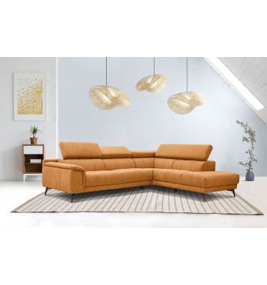 Ecksofa rechts mit verstellbaren Kopfstützen 5-Sitzer FIERO