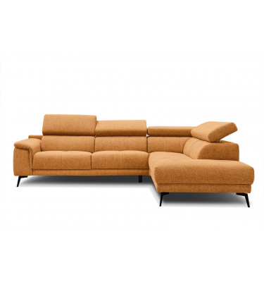 Ecksofa rechts mit verstellbaren Kopfstützen 5-Sitzer FIERO