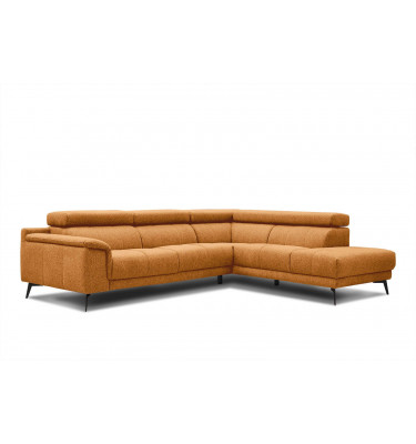 Ecksofa rechts mit verstellbaren Kopfstützen 5-Sitzer FIERO