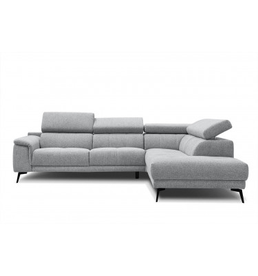 Ecksofa rechts mit verstellbaren Kopfstützen 5-Sitzer FIERO