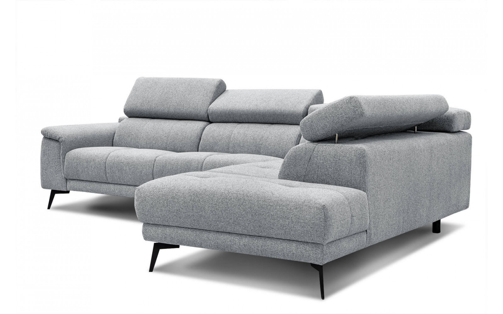 Ecksofa rechts mit verstellbaren Kopfstützen 5-Sitzer FIERO