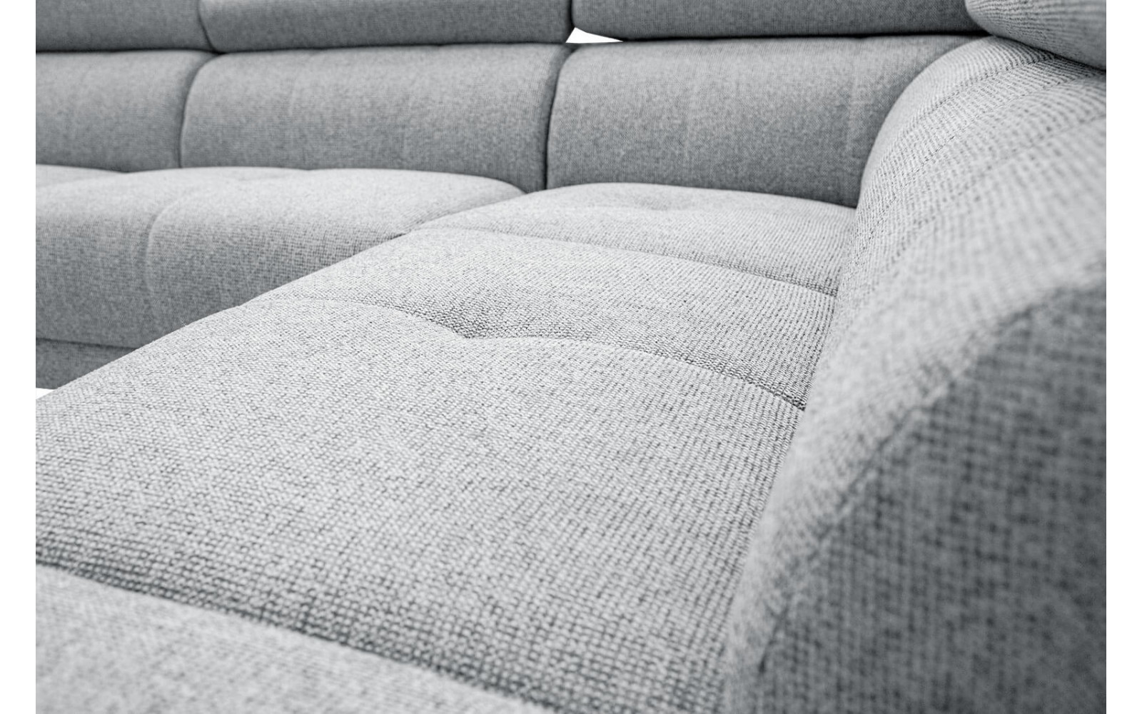 Ecksofa rechts mit verstellbaren Kopfstützen 5-Sitzer FIERO