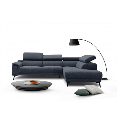 Ecksofa rechts mit verstellbaren Kopfstützen 5-Sitzer FIERO