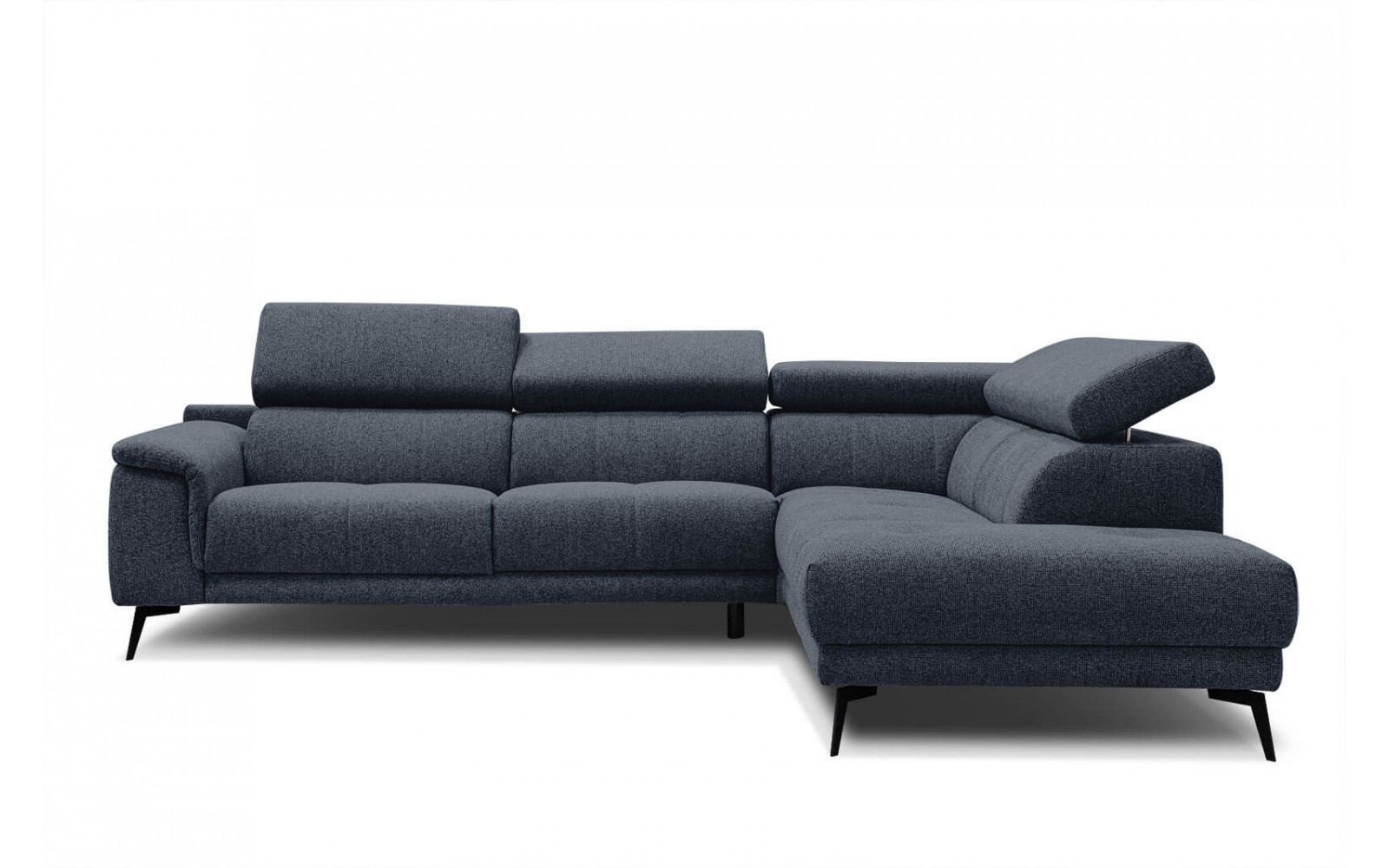 Ecksofa rechts mit verstellbaren Kopfstützen 5-Sitzer FIERO