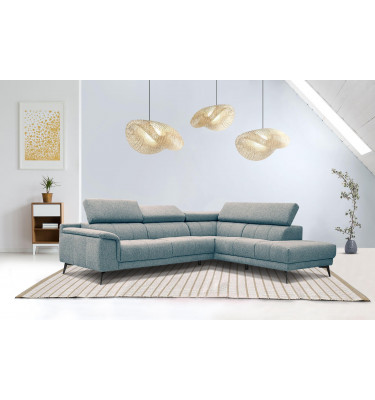 Ecksofa rechts mit verstellbaren Kopfstützen 5-Sitzer FIERO