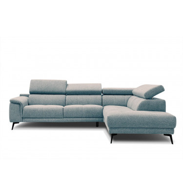 Ecksofa rechts mit verstellbaren Kopfstützen 5-Sitzer FIERO