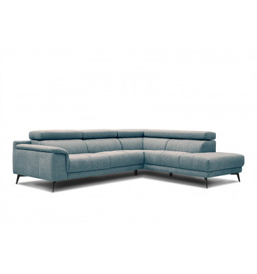 Ecksofa rechts mit verstellbaren Kopfstützen 5-Sitzer FIERO