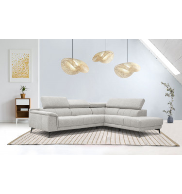 Ecksofa rechts mit verstellbaren Kopfstützen 5-Sitzer FIERO