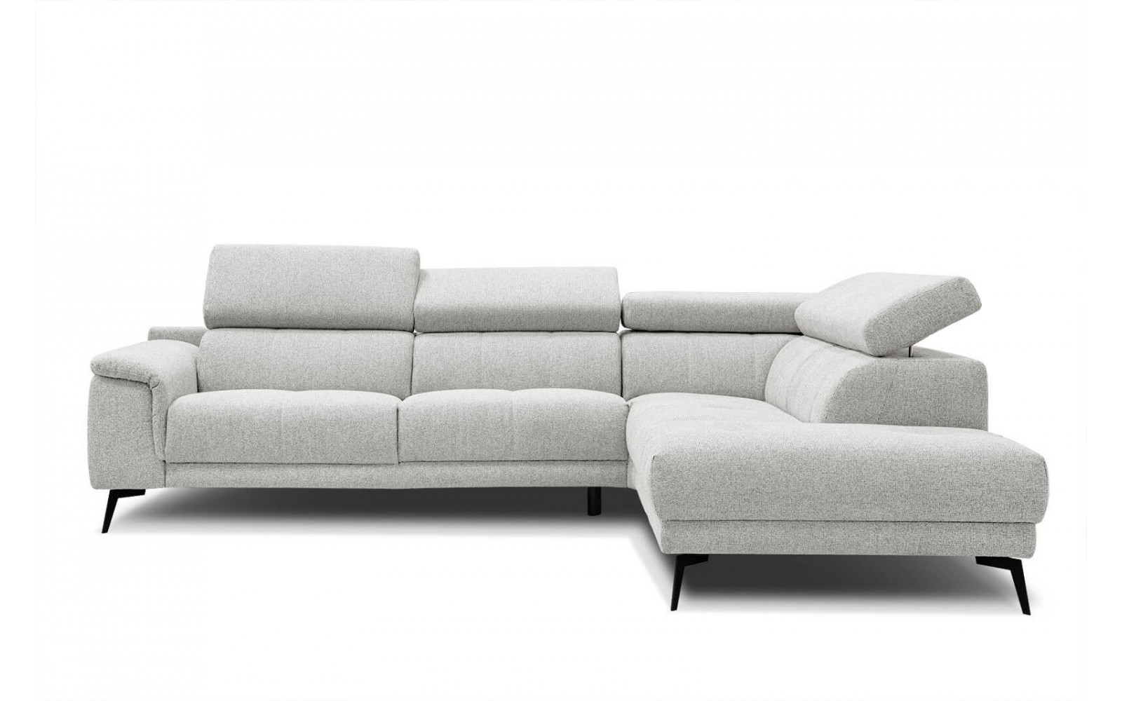 Ecksofa rechts mit verstellbaren Kopfstützen 5-Sitzer FIERO