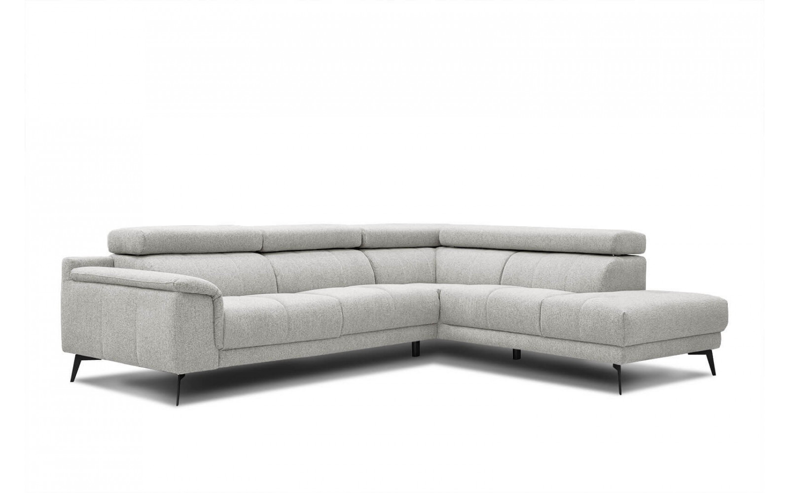 Ecksofa rechts mit verstellbaren Kopfstützen 5-Sitzer FIERO