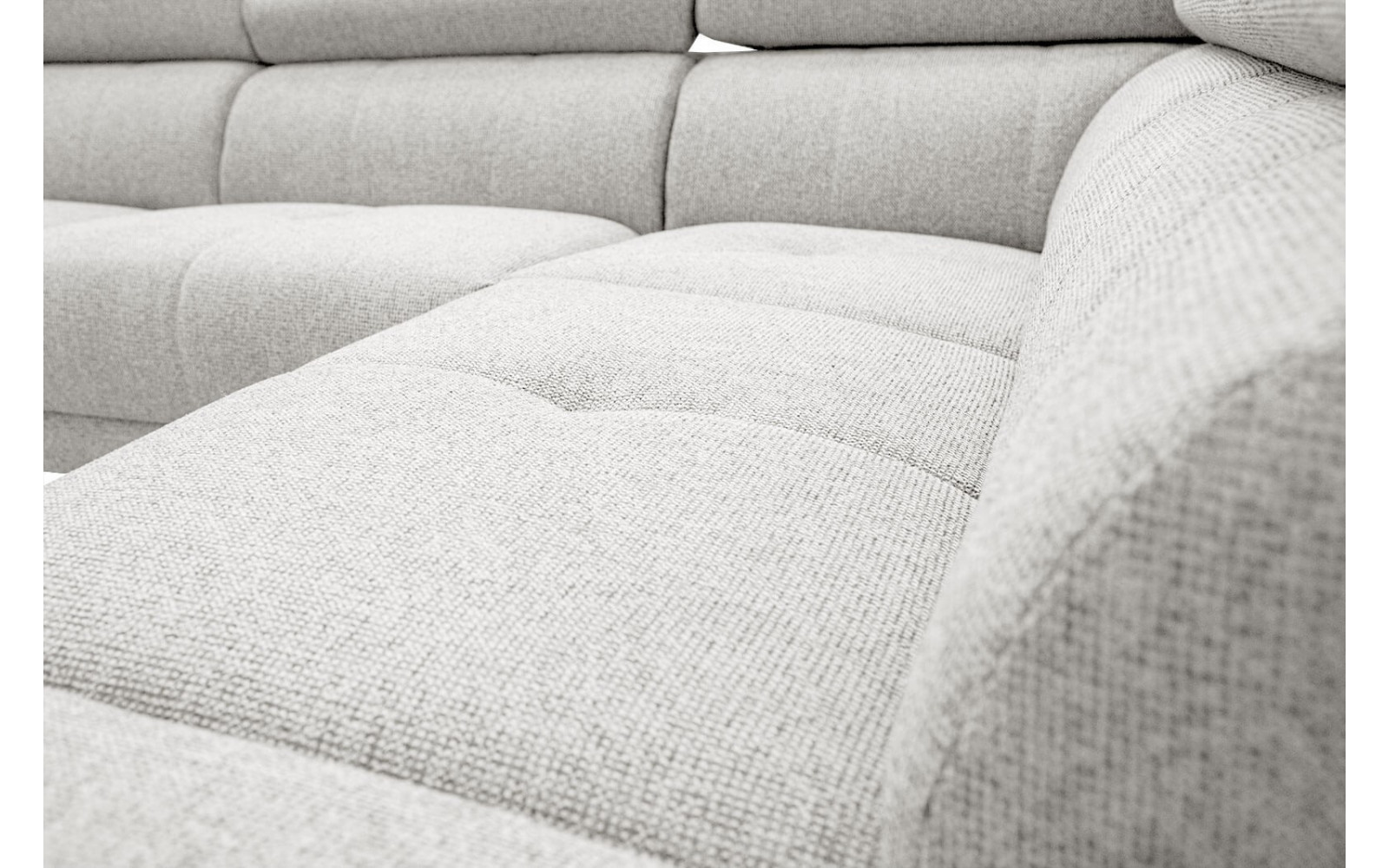 Ecksofa rechts mit verstellbaren Kopfstützen 5-Sitzer FIERO