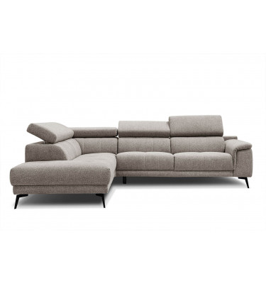Ecksofa 5-Sitzer links Fiero | Mit verstellbaren Kopfstützen | Wozimo