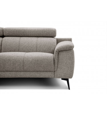 Ecksofa 5-Sitzer links Fiero | Mit verstellbaren Kopfstützen | Wozimo