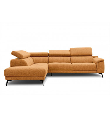 Ecksofa 5-Sitzer links Fiero | Mit verstellbaren Kopfstützen | Wozimo