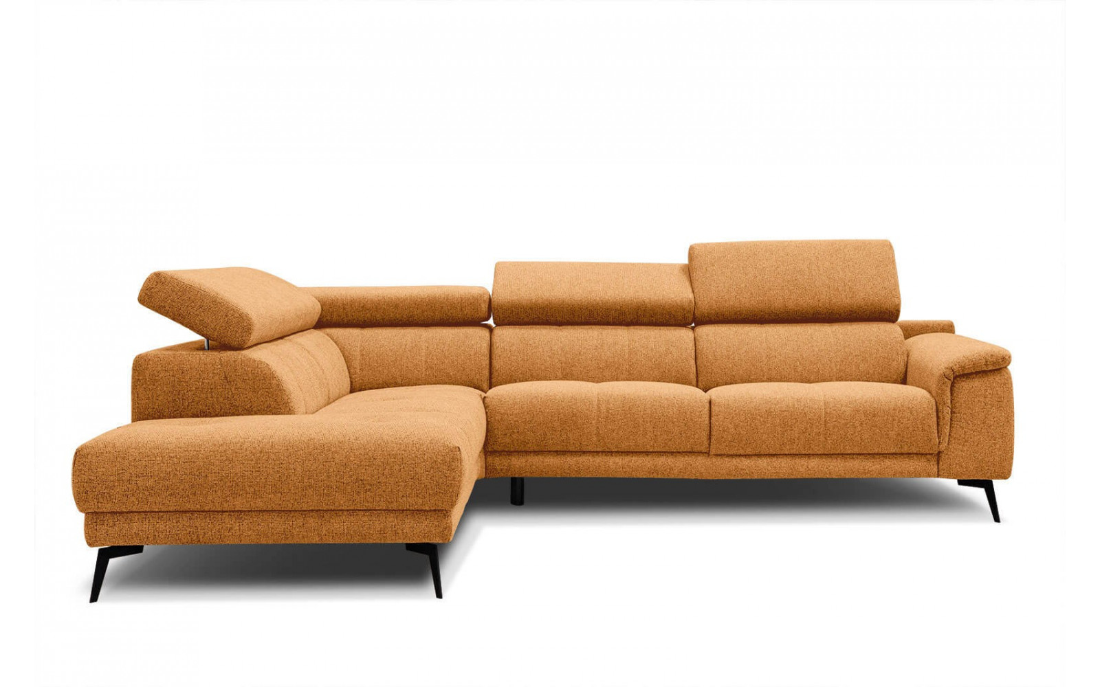 Ecksofa 5-Sitzer links Fiero | Mit verstellbaren Kopfstützen | Wozimo