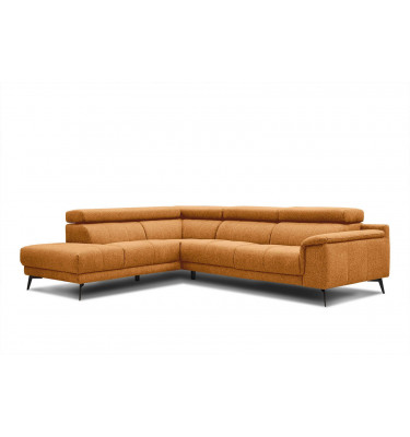 Ecksofa 5-Sitzer links Fiero | Mit verstellbaren Kopfstützen | Wozimo