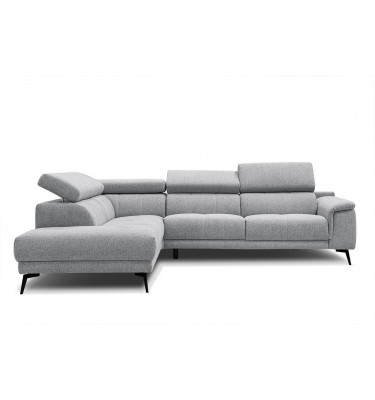 Ecksofa 5-Sitzer links Fiero | Mit verstellbaren Kopfstützen | Wozimo