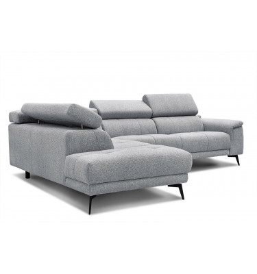 Ecksofa 5-Sitzer links Fiero | Mit verstellbaren Kopfstützen | Wozimo