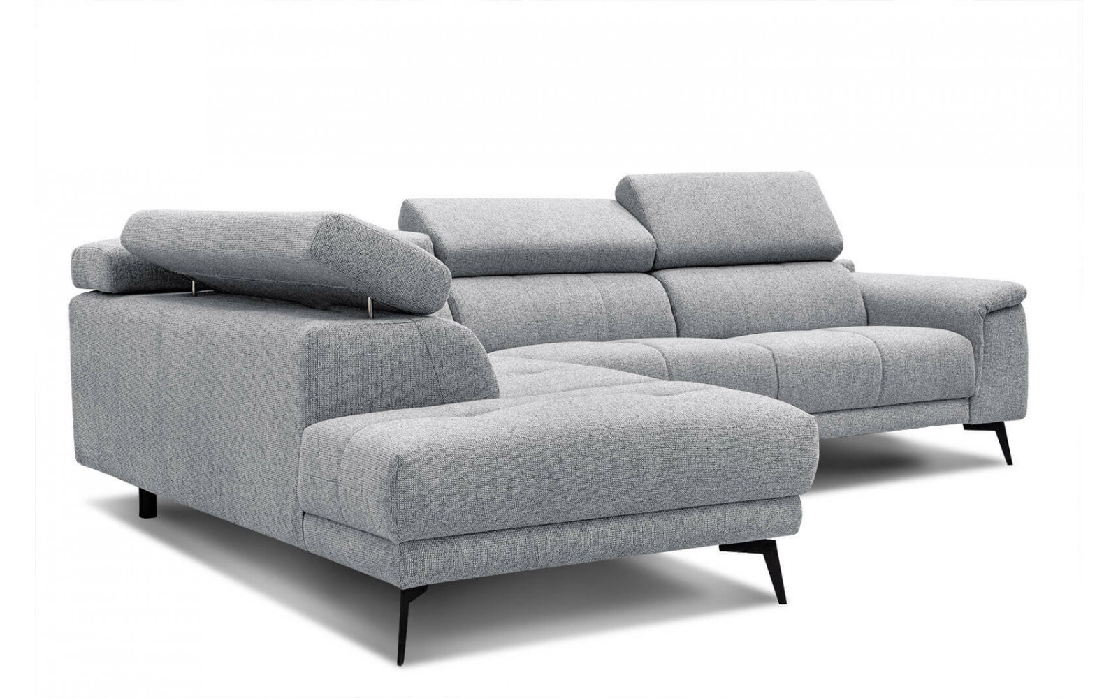 Ecksofa 5-Sitzer links Fiero | Mit verstellbaren Kopfstützen | Wozimo