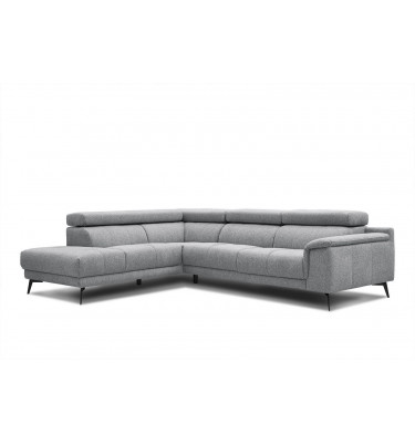 Ecksofa 5-Sitzer links Fiero | Mit verstellbaren Kopfstützen | Wozimo