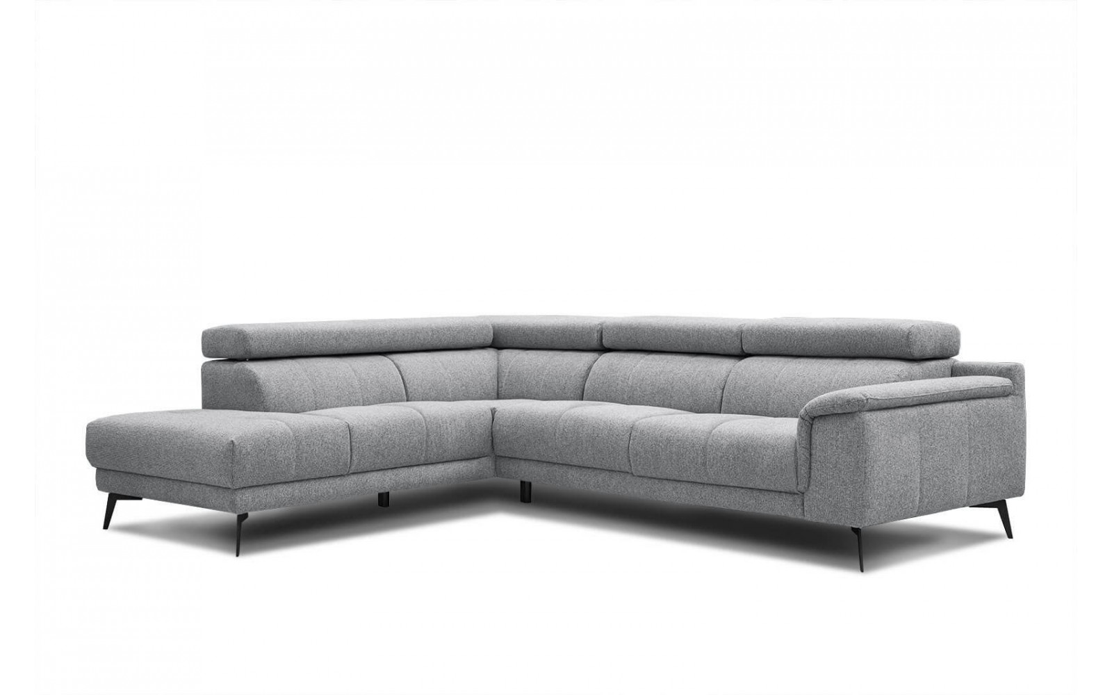 Ecksofa 5-Sitzer links Fiero | Mit verstellbaren Kopfstützen | Wozimo
